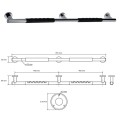 BEMETA 104507691W OMEGA uchwyt 800 mm, czarna guma