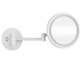 BEMETA 112101144 WHITE białe lusterko łazienkowe ze światłem LED O160 mm