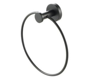 Geesa Nemox Black series 916504-06 wieszak na ręcznik ring