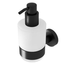GEESA NEMOX BLACK COLLECTION Dozownik do mydła 200 ml, Czarny 916516-06