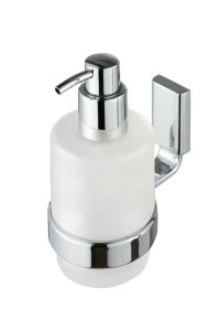 GEESA 918416-02 AIM COLLECTION szklany wiszący dozownik do mydła