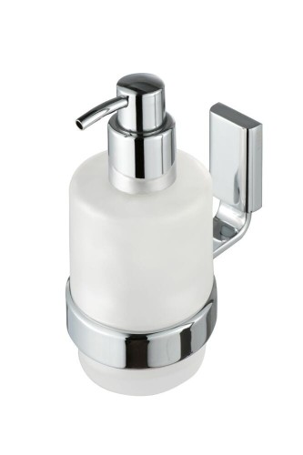 GEESA 918416-02 AIM COLLECTION szklany wiszący dozownik do mydła