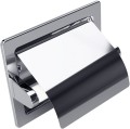 BEMETA 105112121 uchwyt na papier toaletowy do zabudowy z klapką, błyszczący