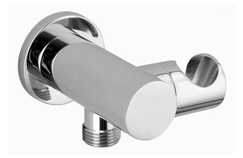Przyłącze kątowe z uchwytem - przegłubowe 1/2'' / 1/2'' (mosiądz) chrom 4170