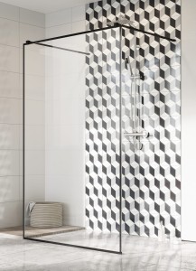 Radaway Modo X Black I Frame kabina walk-in 1500x2000 388354-54-58