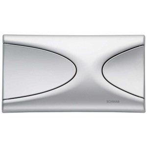 *LIV/SCHWAB Axinite Eco/Targa 227726 Przycisk do spłukiwania dwudzielnego chrom mat OSTATNIA SZTUKA