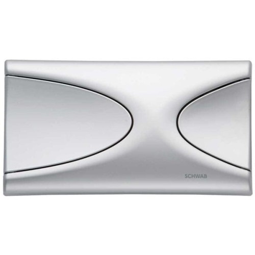 LIV/SCHWAB Axinite Eco/Targa 227726 Przycisk do spłukiwania dwudzielnego chrom mat
