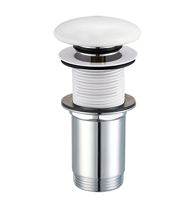 OMNIRES A716BP korek klik-klak do syfonu umywalkowego biały połysk