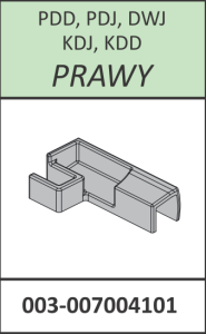 Radaway Łącznik listwy progowej prawy Torrenta PDD, PDJ, DWJ, KDJ, KDD chrom 