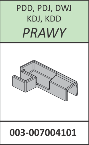 Radaway Łącznik listwy progowej prawy Torrenta PDD, PDJ, DWJ, KDJ, KDD chrom