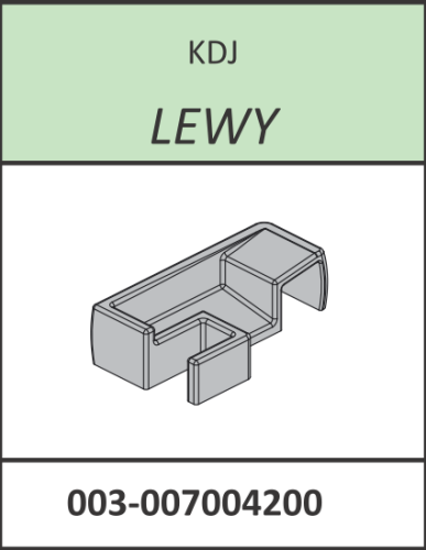 Radaway Łącznik listwy progowej lewy Torrenta, Essenza New, Fuenta New KDJ chrom
