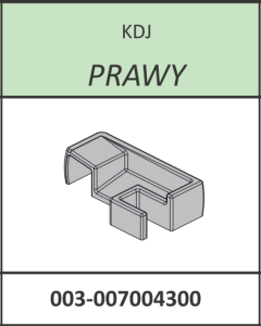 Radaway Łącznik listwy progowej prawy Torrenta, Essenza New, Fuenta New KDJ chrom