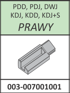 Radaway Łącznik listwy progowej prawy Almatea, Essenza, Fuenta - PDD, PDJ, DWJ, KDJ, KDD, KDJ+S chrom