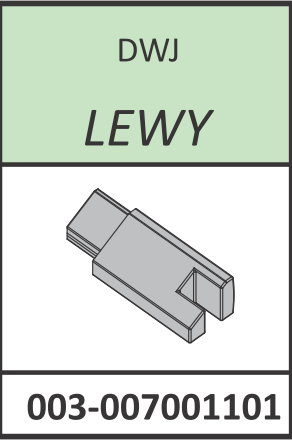 Radaway Łącznik listwy progowej lewy Almatea, Essenza, Fuenta -DWJ chrom