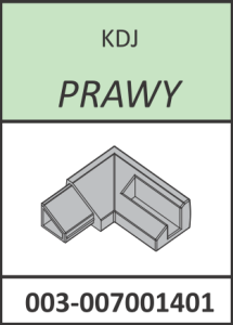 ***Radaway Łącznik listwy progowej prawy Almatea, Essenza, Fuenta -KDJ chrom