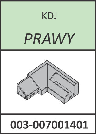 Radaway Łącznik listwy progowej prawy Almatea, Essenza, Fuenta -KDJ chrom