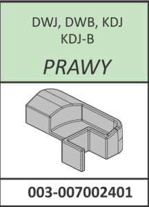 Radaway Łącznik listwy progowej prawy Eos - DWJ, DWB, KDJ, KDJ-B chrom 