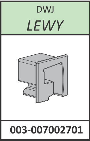 Radaway Łącznik listwy progowej lewy Espera DWJ chrom