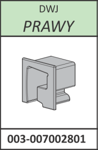 Radaway Łącznik listwy progowej prawy Espera DWJ chrom