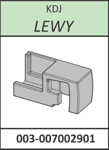 Radaway Łącznik listwy progowej lewy Espera KDJ chrom