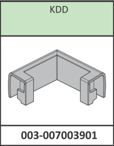Radaway Łącznik listwy progowej narożny Espera KDD chrom 