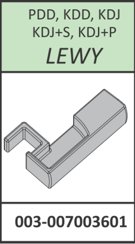 Radaway Łącznik listwy progowej lewy Euphoria PDD, KDD, KDJ, KDJ+S, KDJ+P chrom