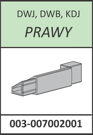 Radaway Łącznik listwy progowej prawy Carena DWJ, DWB, KDJ chrom