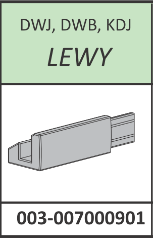 Radaway Łącznik listwy progowej lewy Carena DWJ, DWB, KDJ chrom