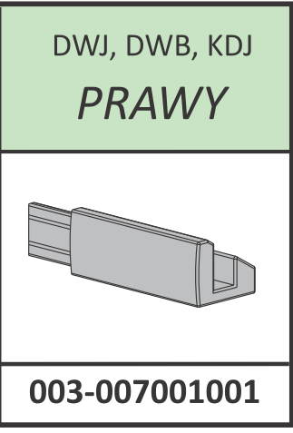 Radaway Łącznik listwy progowej prawy Carena DWJ, DWB, KDJ chrom