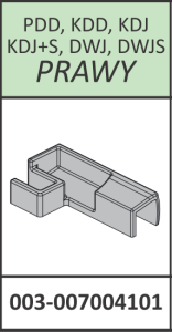 Radaway Łącznik listwy progowej prawy Essenza New, Fuenta New - PDD, KDD, KDJ, KDJ+S, DWJ, DWJS chrom