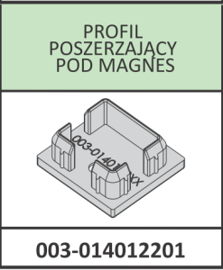 Radaway Nes zaślepka profilu poszerzającego pod magnes chrom 