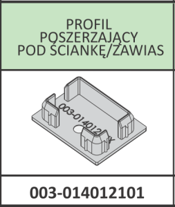 Radaway Nes  zaślepka profilu poszerzającego pod ściankę/zawias chrom
