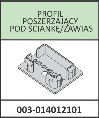Radaway Nes zaślepka profilu poszerzającego pod ściankę/zawias chrom