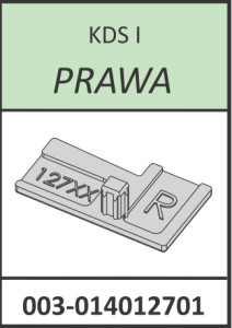 Radaway Nes KDJ I zaślepka profilu narożnego typ 3 prawa chrom