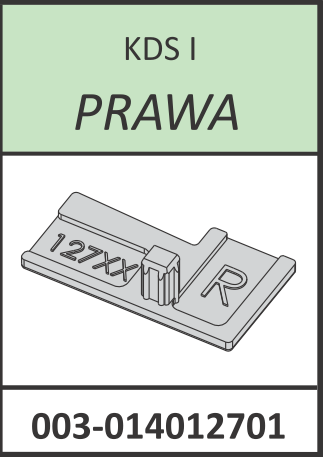Radaway Nes KDJ I zaślepka profilu narożnego typ 3 prawa chrom