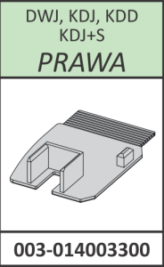 Radaway zaślepka profilu przyściennego prawa Fuenta DWJ, KDJ, KDD, KDJ+S chrom