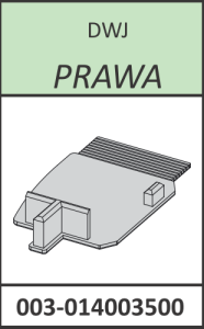 Radaway zaślepka profilu przyściennego pod magnes prawa Fuenta DWJ chrom