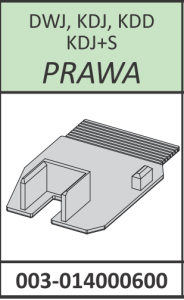 Radaway Almatea DWJ, KDJ, KDD, KDJ+S zaślepka profilu przyściennego prawa chrom