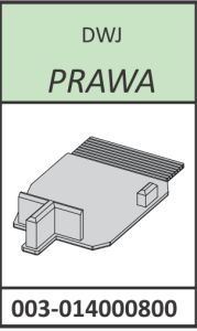 ***Radaway DWJ zaślepka profilu przyściennego prawa chrom 003-014000800