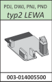 Radaway zaślepka profilu przyściennego pod szybę lewa typ 2 Torrenta PDJ, DWJ, PNJ, PND chrom