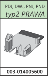 Radaway zaślepka profilu przyściennego pod szybę prawa typ 2 Torrenta  PDJ, DWJ, PNJ, PND chrom