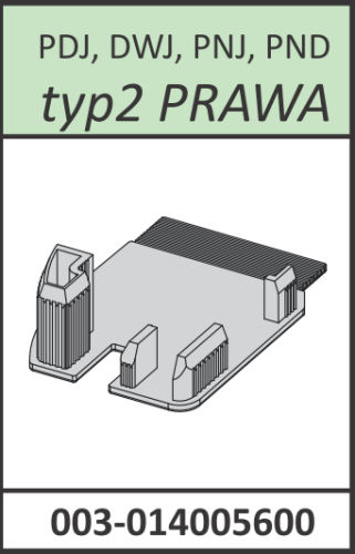 Radaway zaślepka profilu przyściennego pod szybę prawa typ 2 Torrenta PDJ, DWJ, PNJ, PND chrom