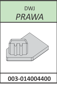 Radaway zaślepka górna profilu przyściennego pod magnes prawa Essenza New, Fuenta New DWJ chrom