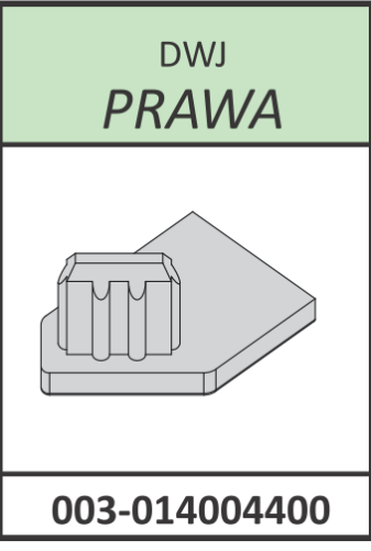 Radaway zaślepka górna profilu przyściennego pod magnes prawa Essenza New, Fuenta New DWJ chrom