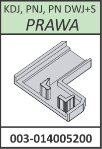 Radaway zaślepka profilu pod szybę prawy Idea KDJ, PNJ, PN DWJ+S chrom