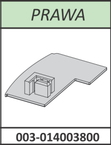 Radaway  zaślepka profilu mocującego Premium Plus 2S prawa chrom 