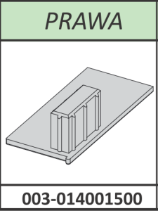 Radaway  zaślepka profilu przyściennego Premium Plus S, 2S prawa chrom 