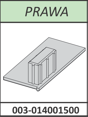 Radaway  zaślepka profilu przyściennego Premium Plus S, 2S prawa chrom
