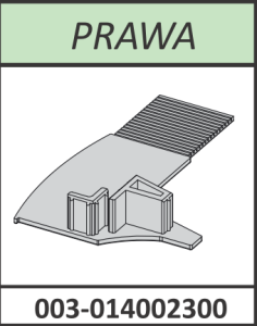 Radaway  zaślepka profilu przyściennego pod magnes Premium Plus DWJ prawa chrom