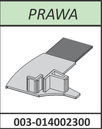 Radaway zaślepka profilu przyściennego pod magnes Premium Plus DWJ prawa chrom